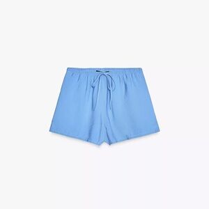 ZARA blue flowy shorts, size L